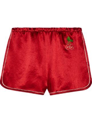 gucci cherry short set|farfetch gucci shorts.